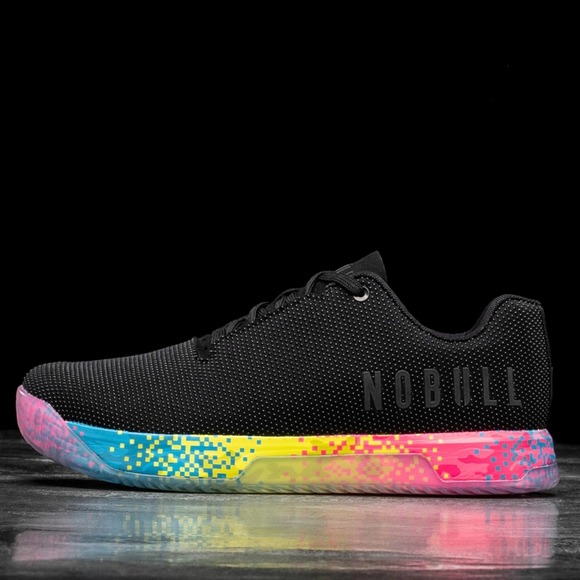 NOBULL Shoes - NOBULL Black Neon Glitch Trainer Mens 6 Womens 7.5